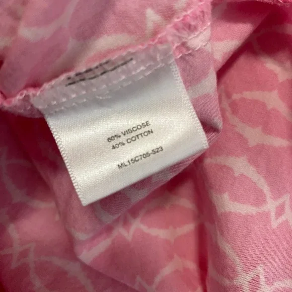 Magnolia Lane Masters Golf Tunic Top Women S Pink White Augusta National Shirt - Picture 8 of 9